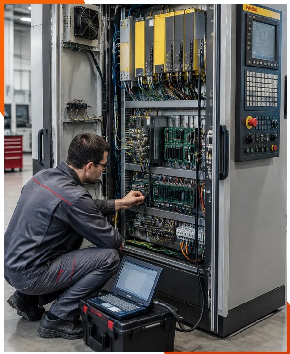 Ремонт систем ЧПУ FANUC промышленных станков в Киржаче